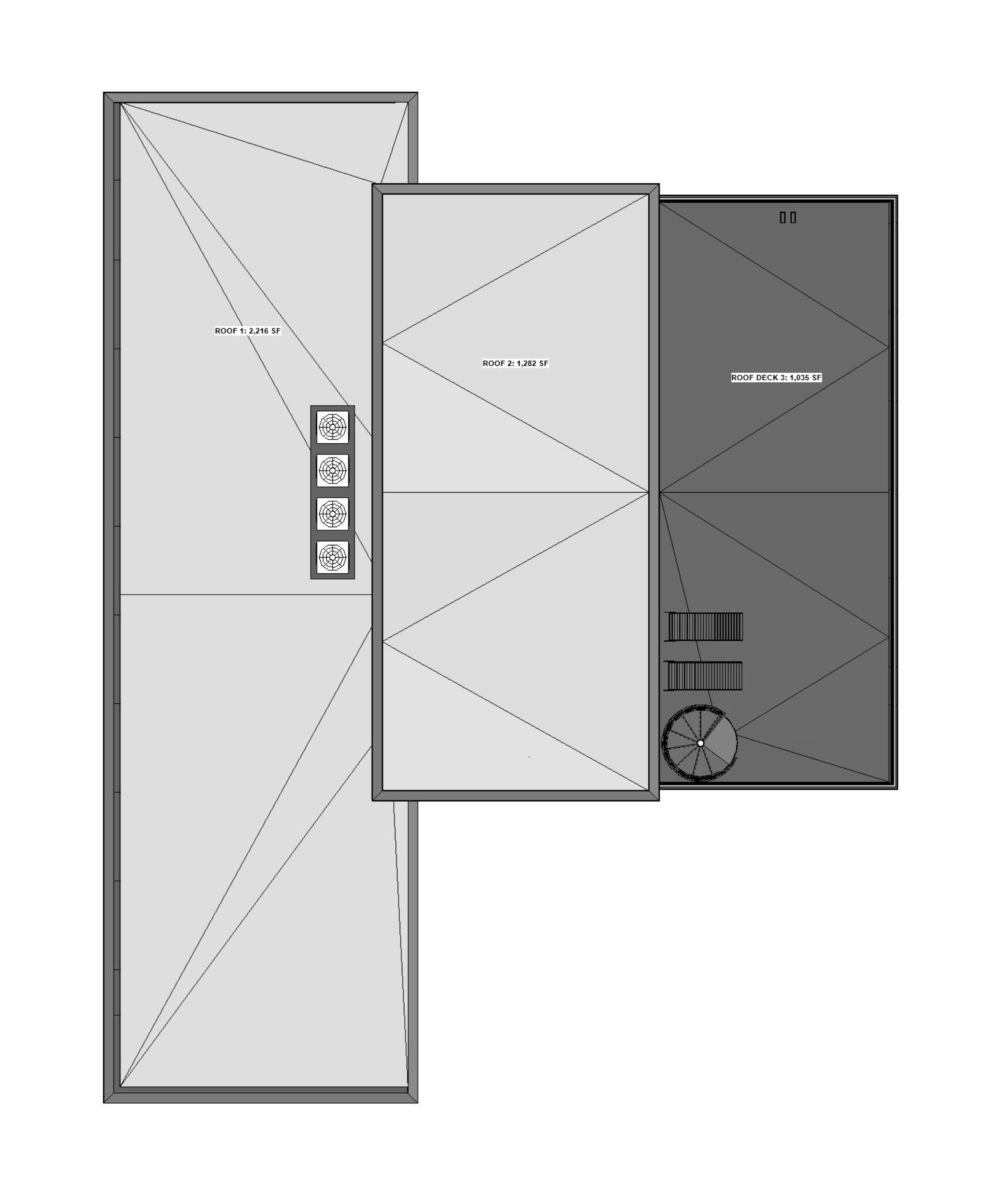 728 Tyler Street — Rooftop floor plan