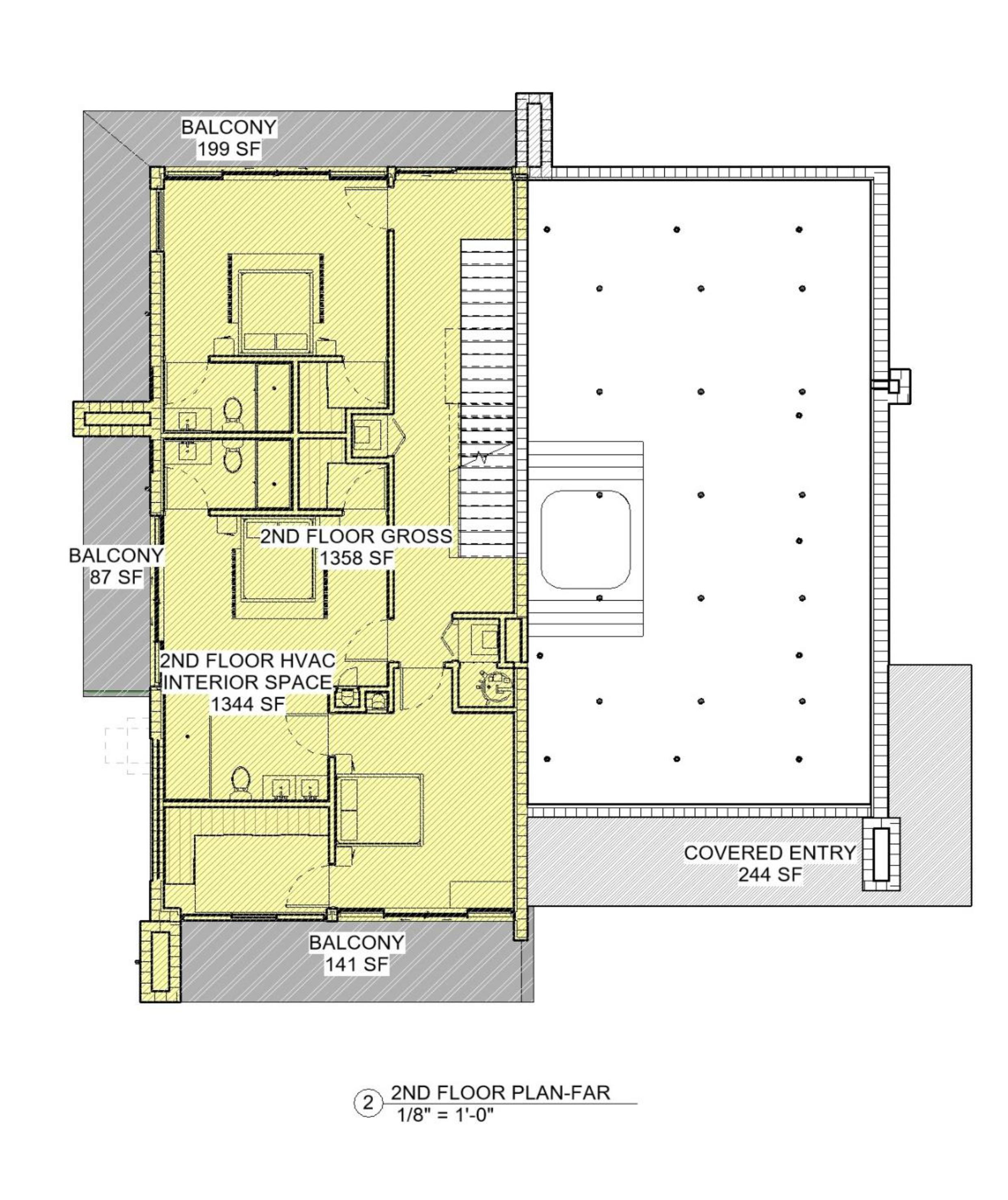 813 Harrison Street — Second Floor floor plan